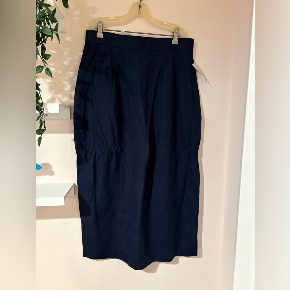Talbots Petite Navy Blue Skirt Size 8P NWT